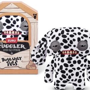 Fuggler Butt Ugly Pets Annoyed Alien Dalmatian Dog 9” Zuru Plush MONSTER RARE